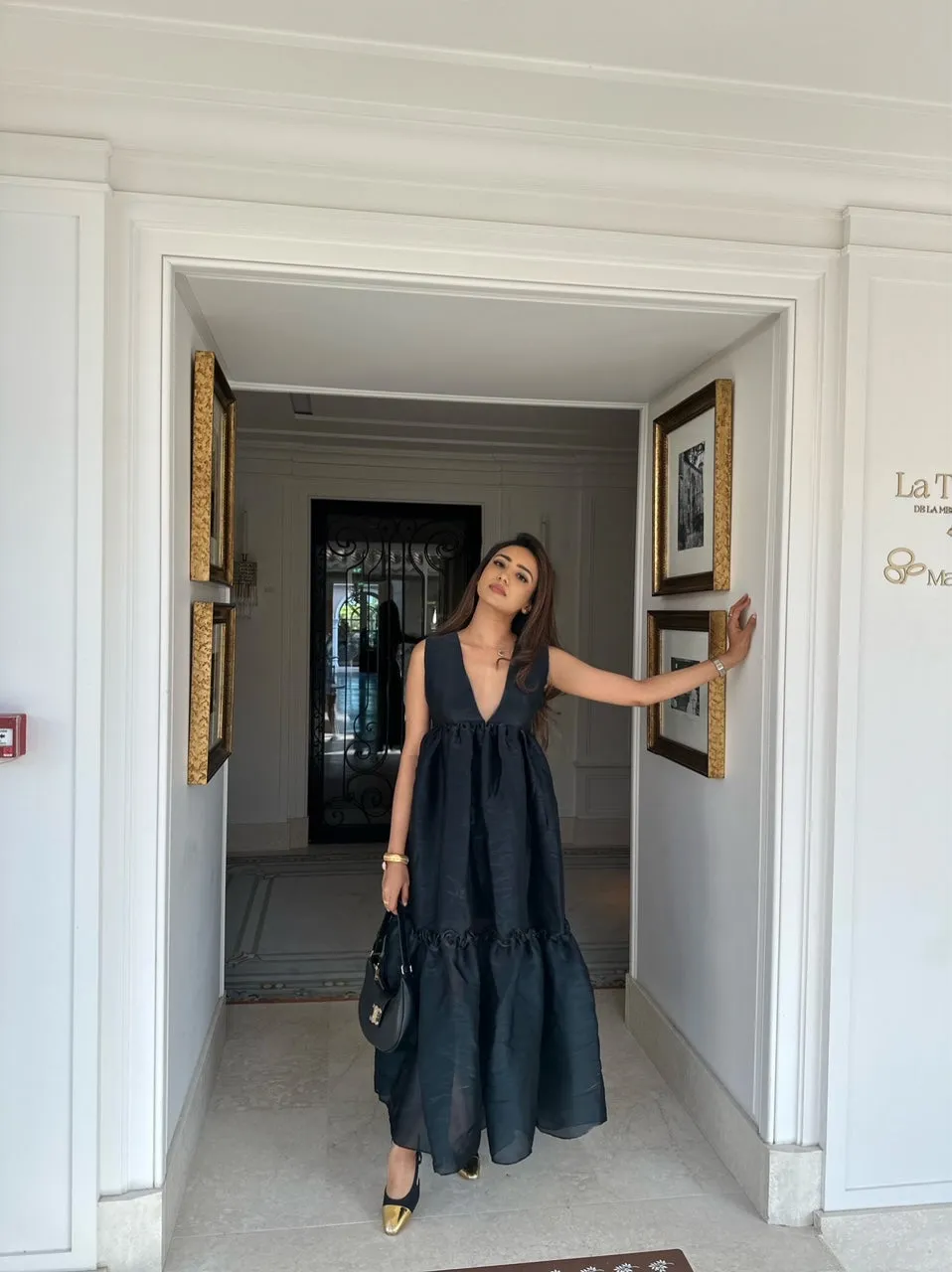 TRINITY LONG TIERED DRESS